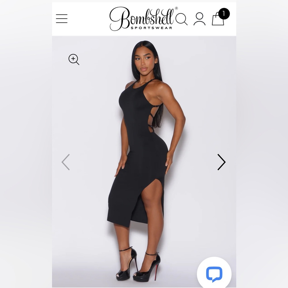 Bombshell Sportswear Bunny Dress in XS Black never worn